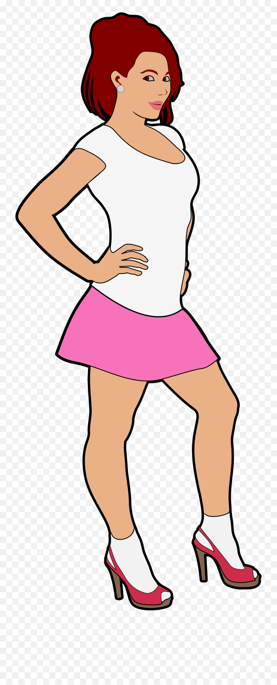 Girl Woman Beauty - Free Vector Graphic On Pixabay Woman Clipart Transparent Png,Cheerleader Png