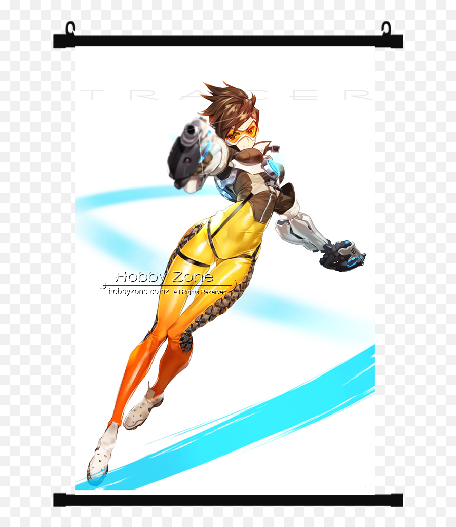 Overwatch Tracer Wall Scroll - Overwatch Tracer Png,Overwatch Tracer Png