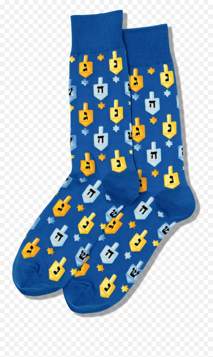 Menu0027s Dreidels Crew Socks - Blue Sock Png,Dreidel Png