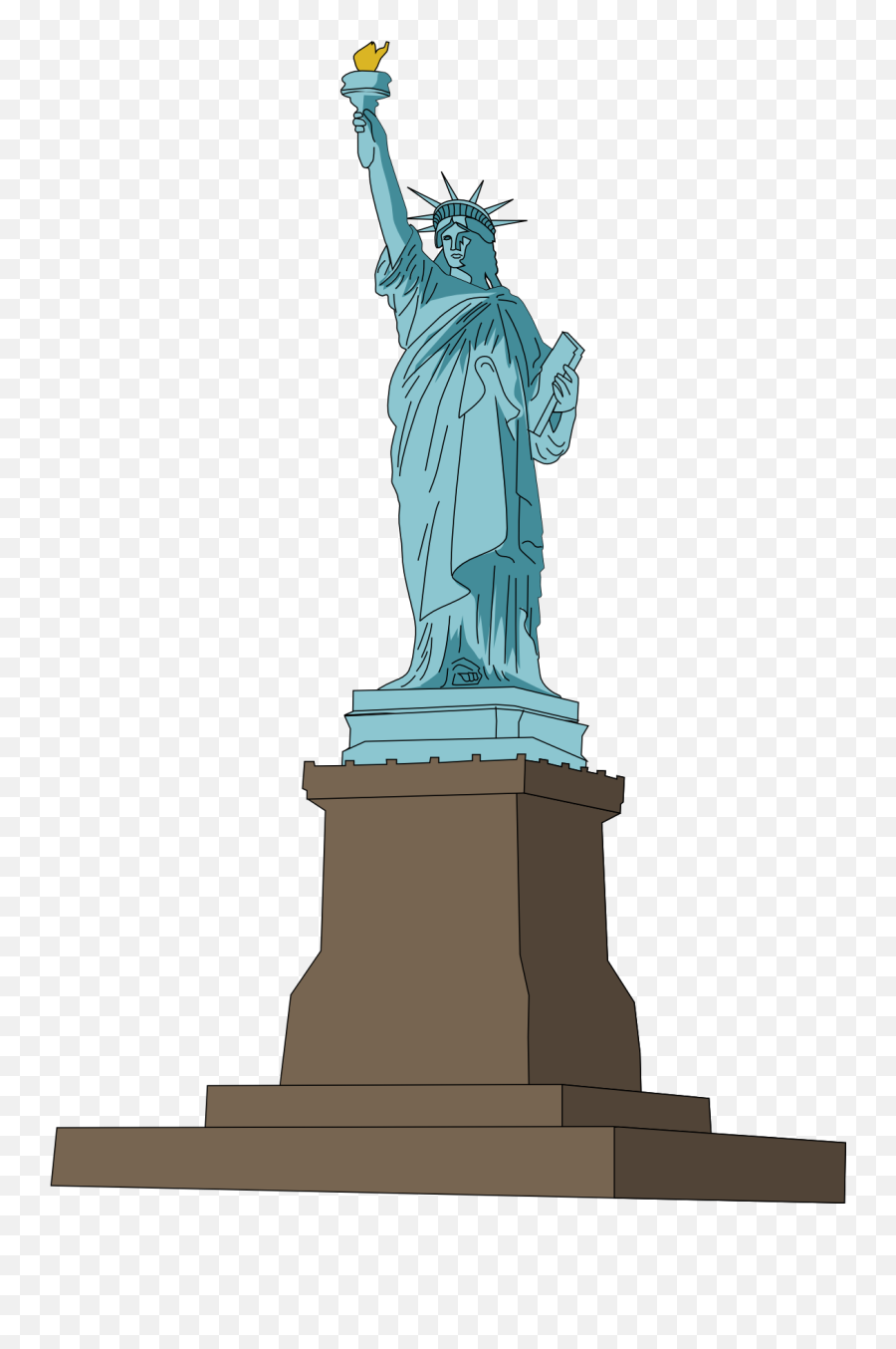 Hawaiian Clipart 1307196 - Webstockreview Statue Of Liberty National Monument Png,Greek Statue Png