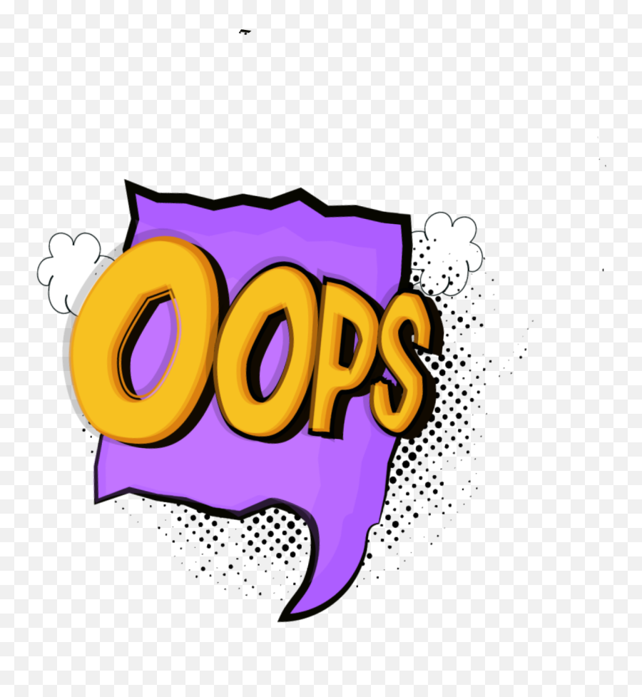 Oops Oopssticker Speechbubble - Clip Art Png,Oops Png