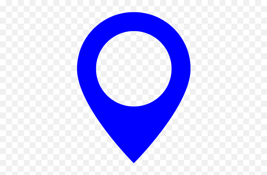 Blue Map Marker 2 Icon - Free Blue Map Icons Blue Map Pin Icon Png,Map Location Icon Png