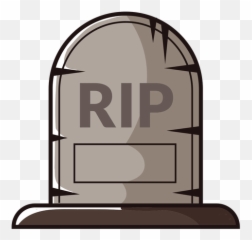 Rip Gravestone Cartoon Icon - Transparent PNG u0026 SVG vector file Illustration