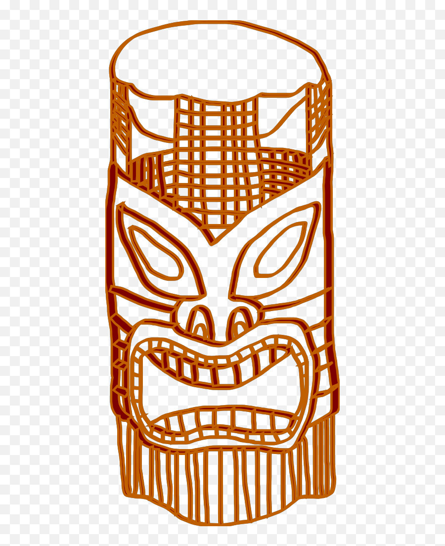 Tiki Golden Brown Svg Clip Arts Download - Download Clip Art Tiki Clip Art Png,Tiki Png