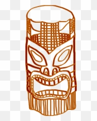 Tiki Golden Brown Svg Clip Arts Download - Download Clip Art Tiki Clip Art Png,Tiki Png