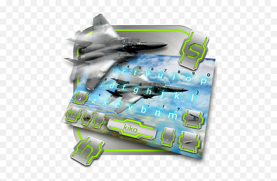 Air Battle Fighter Plane Keyboard Theme - Apps Op Google Play General Dynamics Fighting Falcon Png,Plane Emoji Png