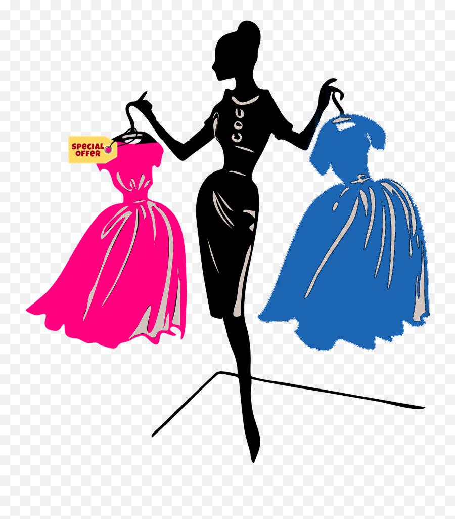 Fashion Clothing Woman Dress Model - Violet Png Download Fashion Clip Art,Woman In Dress Png