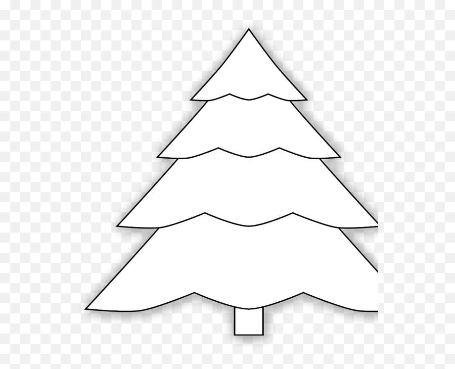Evergreen Tree Outline Clip Art Icon And Svg - Svg Clipart Christmas Tree Png,Tree Outline Png