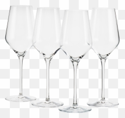 Set Of 4 White Wine Glasses - Wine Glass Png,White Wine Png