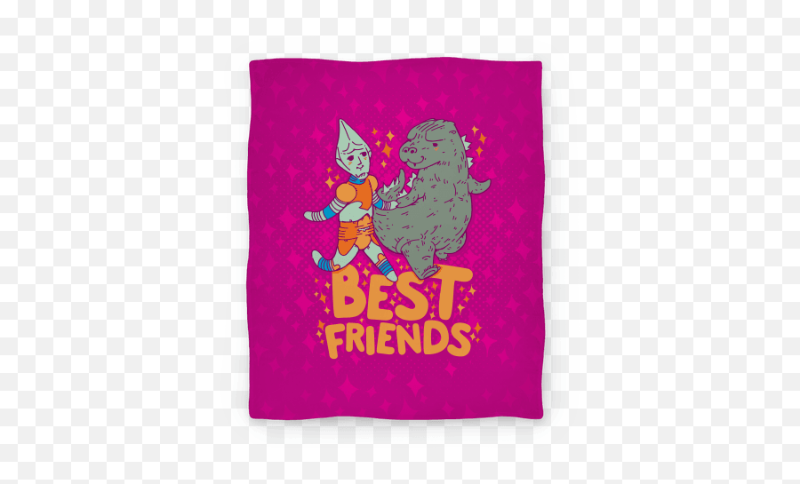 Best Friends Jet Jaguar U0026 Godzilla Blankets Lookhuman - Fictional Character Png,Godzilla Png