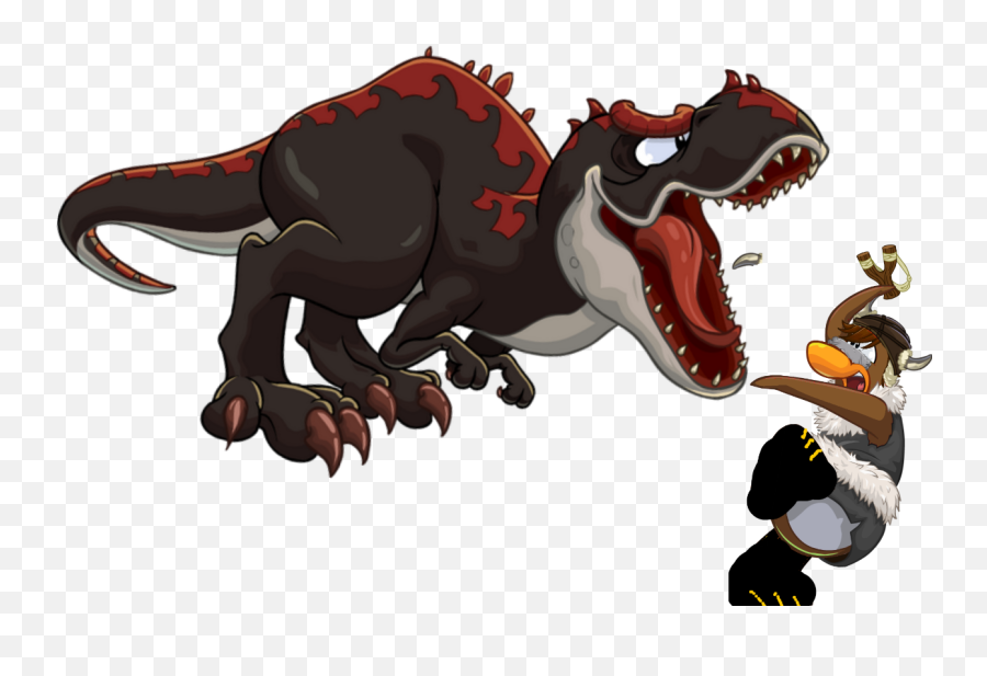Download Hd Flames Dinosaur - Cartoon Transparent Png Image Fictional Character,Cartoon Flames Png
