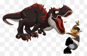 Download Hd Flames Dinosaur - Cartoon Transparent PNG Image Fictional Character