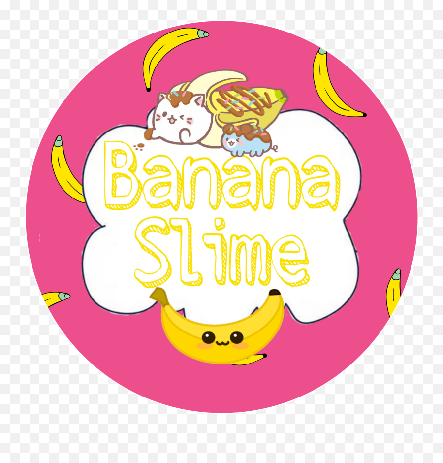 Banana Slime Fansigns Image - Happy Png,Slime Logo Maker