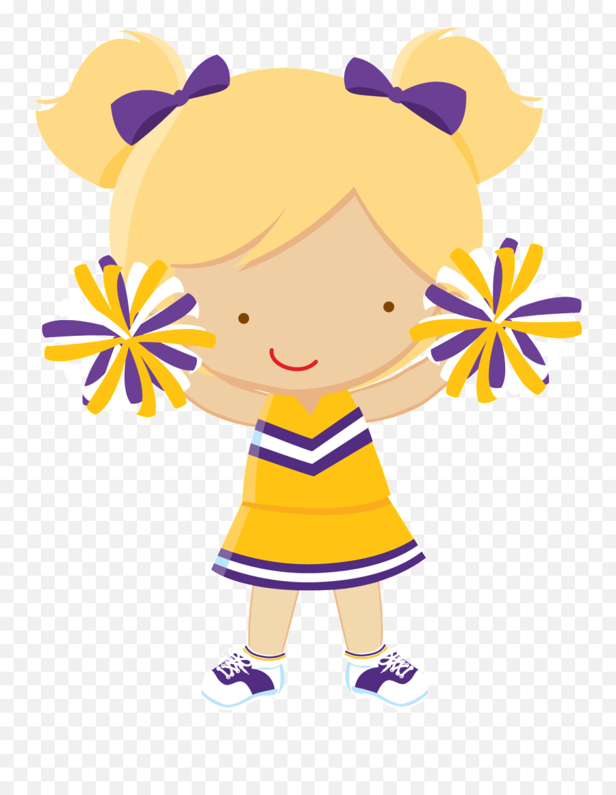 Lsu Tigers Football Cheerleading Clip Art - Baby Footprints Lsu Cheerleader Clipart Png,Cheerleader Silhouette Png