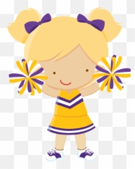 Lsu Tigers Football Cheerleading Clip Art - baby footprints Lsu Cheerleader Clipart png