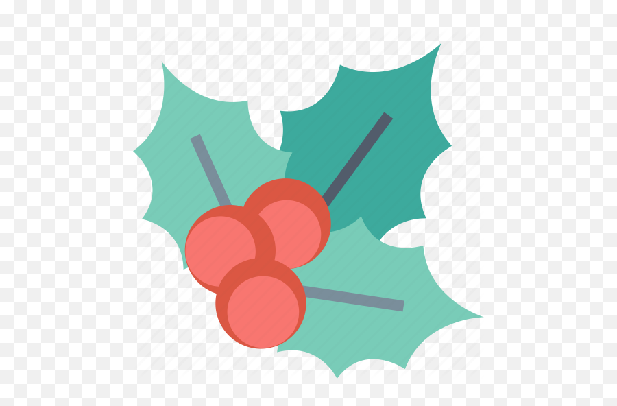 Holly Berry Christmas Decoration Ilex Leaves Xmas Icon - Download On Iconfinder Holly Png,Holly Leaves Png