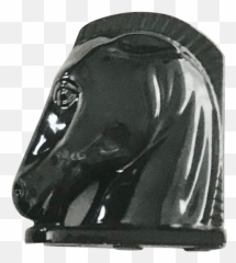 Black Ceramic Horse Head Figure - Solid Png,Horse Mask Png