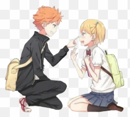 Haikyuu Karasuno Hinata Shoyo Sticker - Hinata Shoyo Y Hitoka Yachi Png,Hinata Transparent