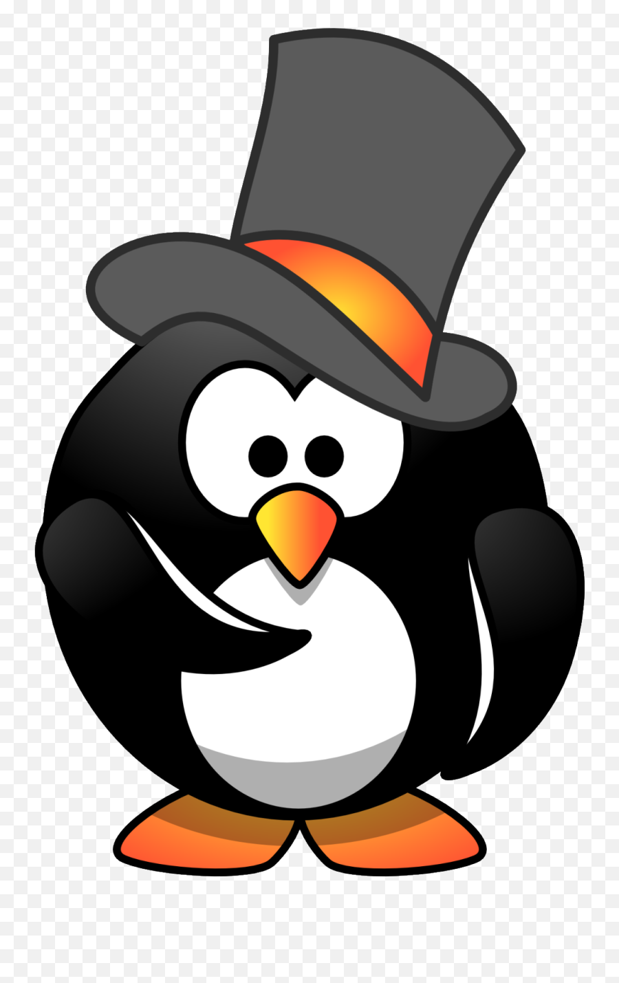 I Think We All Know Who Wore It Better - Penguin With Top Cartoon Penguin Png,Top Hat Transparent