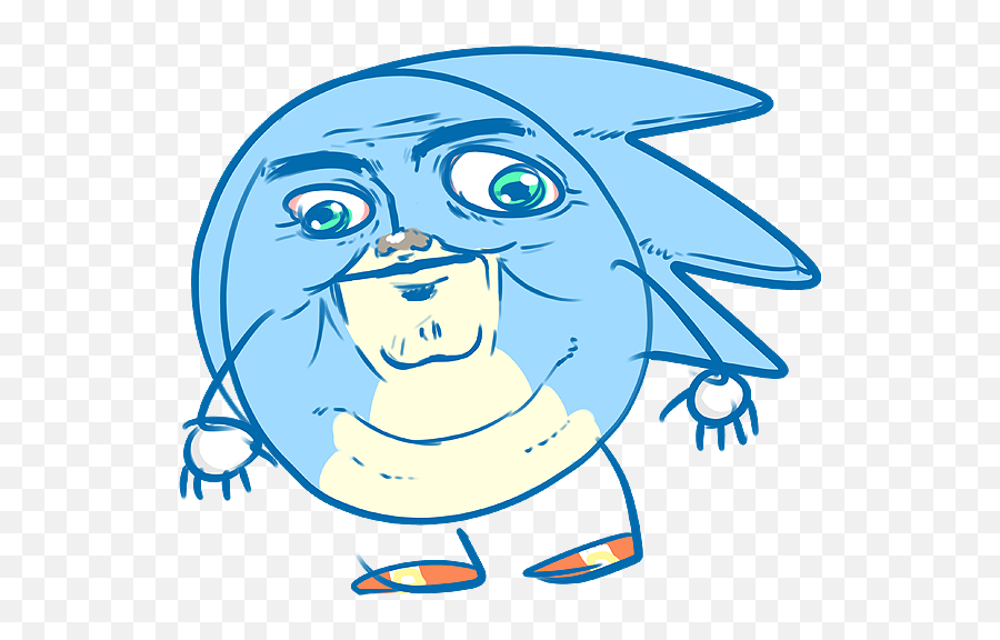 Sanic Sonic Fan Art Simpsons Artist Hedgehog - Gotta Go Fast Sanic Png,Sanic Png