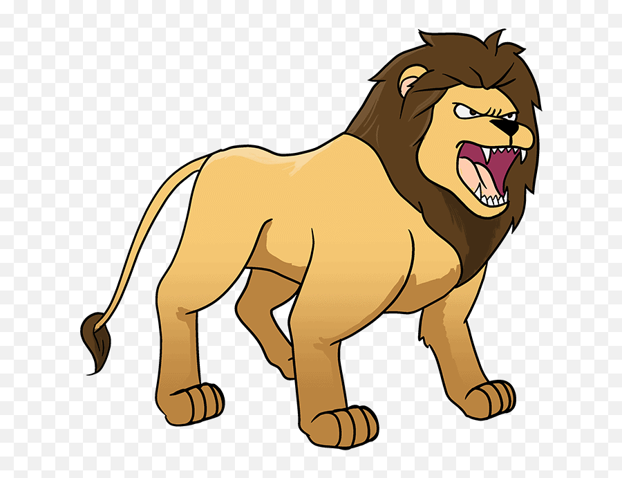 How To Draw A Lion Roaring - Leo Png,Lion Roaring Icon