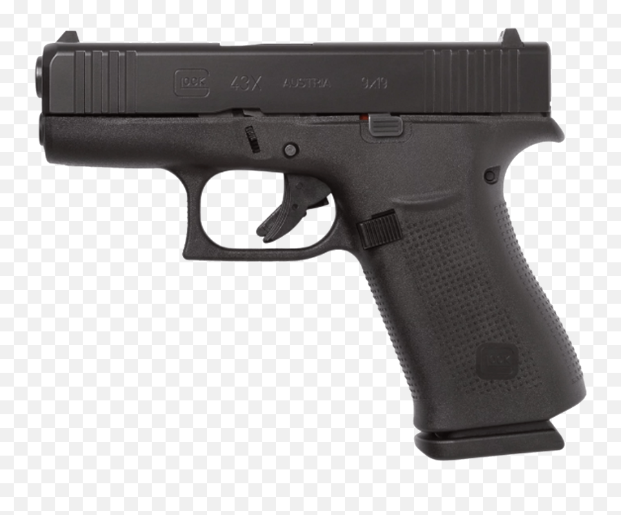 Glock G43x Black 9mm With 2 10rd Magazines - Glock 43x Picatinny Rail Png,Icon Field Armor