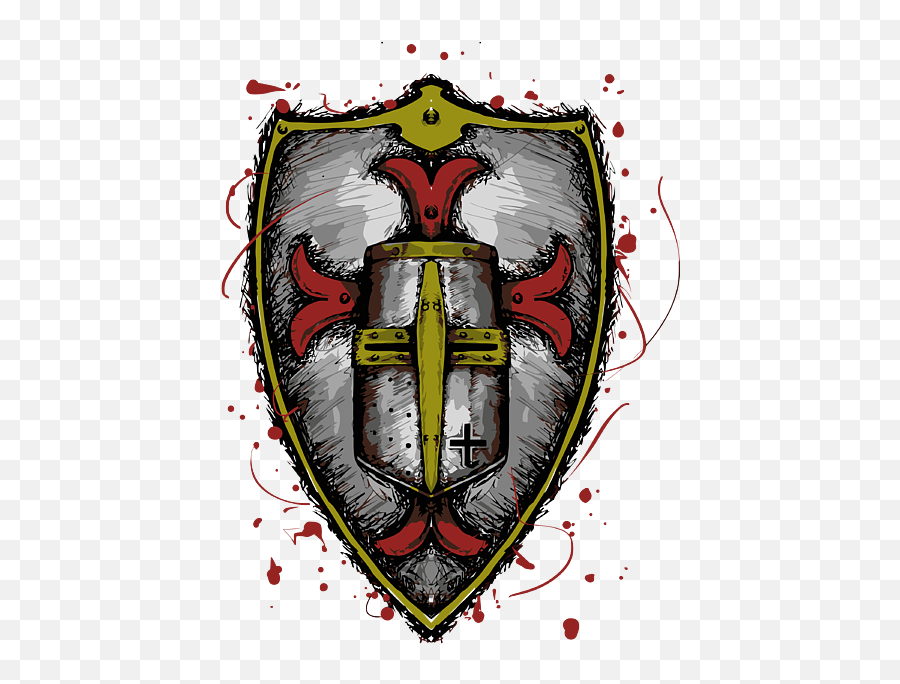 Knight Templar Gift Crusader Shield And - Solid Png,Forward Facing Knight Icon