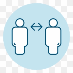 Social Distancing Vector White Png