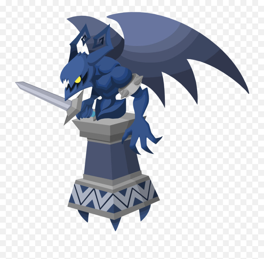 Sword Statue - Kingdom Hearts Gargoyle Knight Full Size Kingdom Hearts Gargoyles Heartless Png,Gargoyle Png