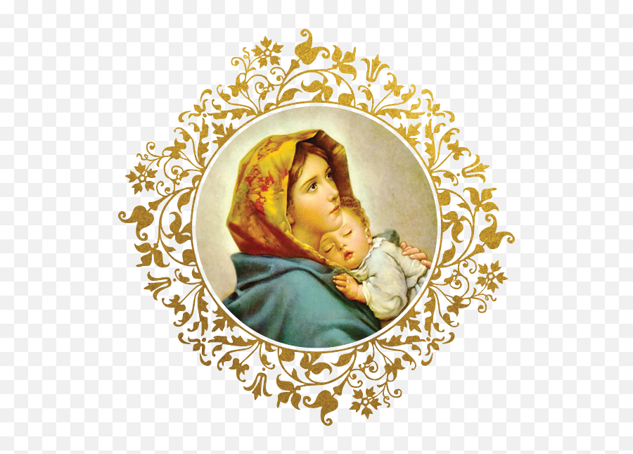 Virgin Mary With Jesus Child Greeting Card - Acordaos Oracion A Maria Png,Madonna And Child Byzantine Icon