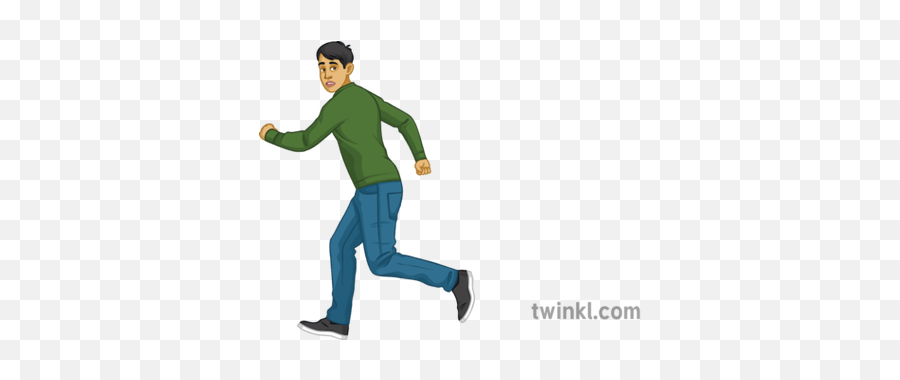 Person Running Away French People Boy Panic Secondary - Rosary Illustration Png,Panic Png