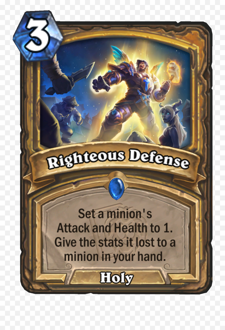 Righteous Defense - Hearthstone Wiki Righteous Defense Hearthstone Png,Minion Icon Pack