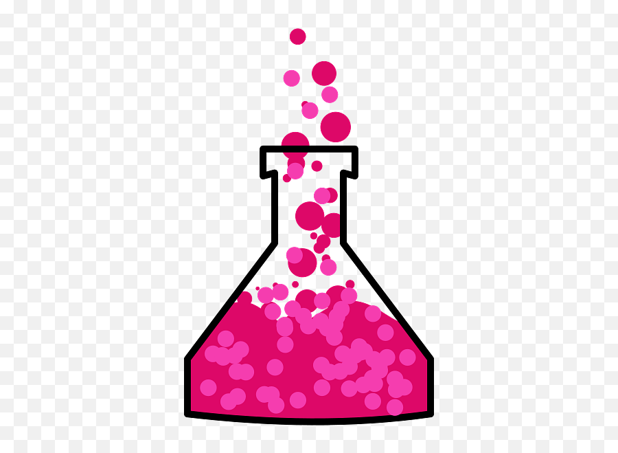 Pink Potion In Erlenmeyer Flask Transparent Png - Stickpng Alchemy Clipart,Erlenmeyer Flask Icon