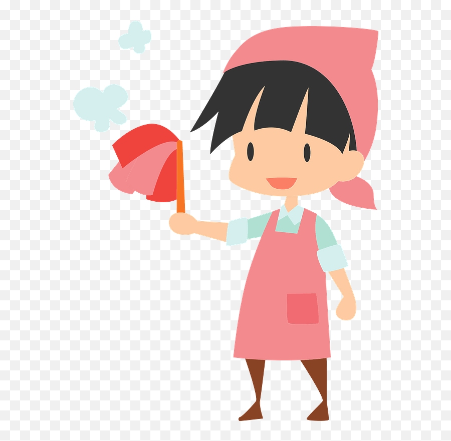 Woman Is Using Feather Duster Clipart Free Download - Feather Duster Png,Duster Icon