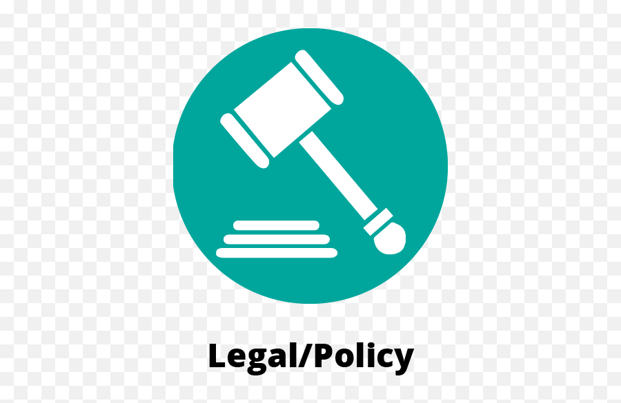Circular Green Icon Symbol Showing A Gavel And Pad - Circle Legal Policy Icon Png,Packers Icon