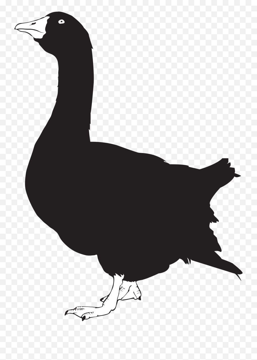 Download Hd File Silhouette Wikimedia Commons Open - Goose Clip Art Png,Goose Transparent