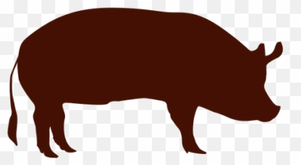 Download - Pig Silhouette Transparent Background png