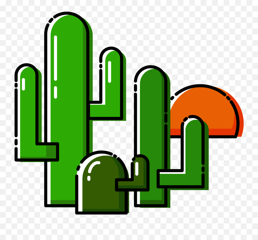 Plant Cartoon Cactus Vector Element Png - Clip Art,Plant Cartoon Png