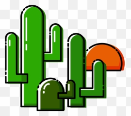 Plant Cartoon Cactus Vector Element Png - Clip Art