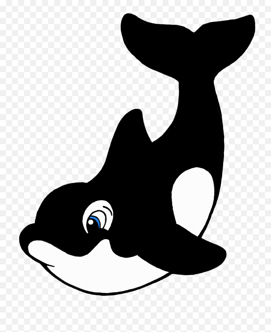 Killer Whales Attack Baby Whale Clipart - Cute Killer Whale Drawing Easy Png,Whale Clipart Png