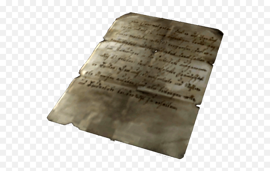 Crumbled Paper Png - Crumpled Note Fallout Notes Fallout New Vegas Letter,Crumpled Paper Png