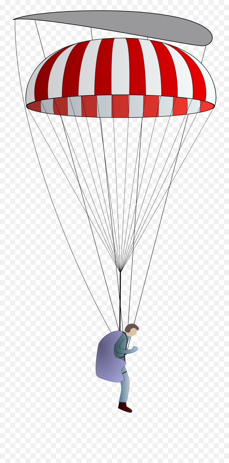 Longueur Suspentage Parachute - Parachute Png Transparent,Parachute Png