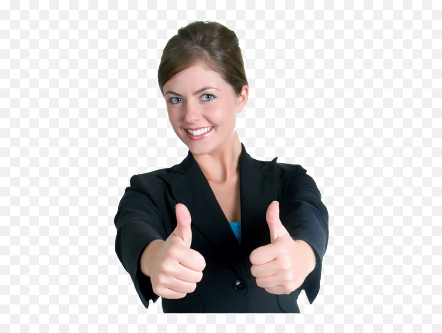 Download Happy - Girl Thumbs Up Png,Happy Customer Png