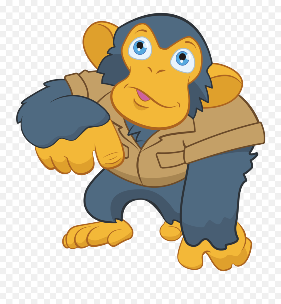 Download Juvi The Chimp - Cartoon Png,Chimp Png