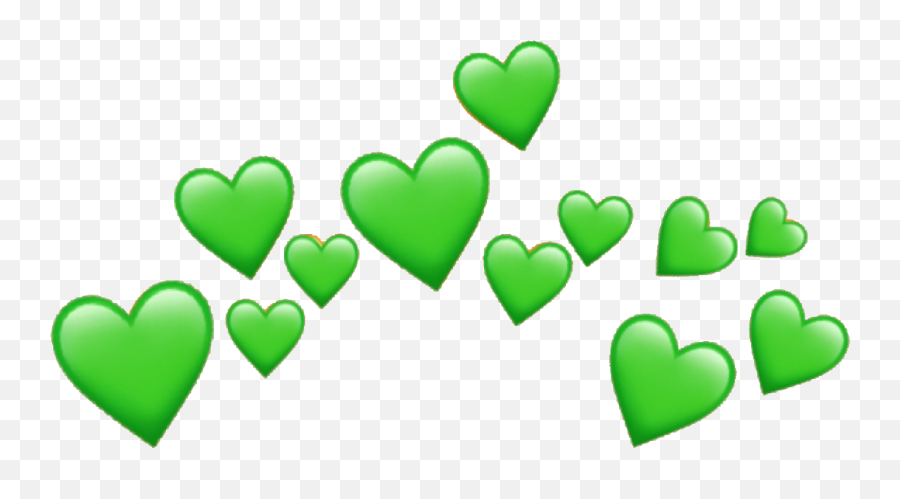Greenheart Green Heart Emoji Heartcrown - Red Heart Emoji Transparent Png,Green Heart Png