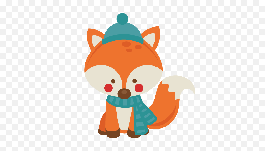 Cute Winter Fox Clipart - Kélonia Png,Fox Clipart Png