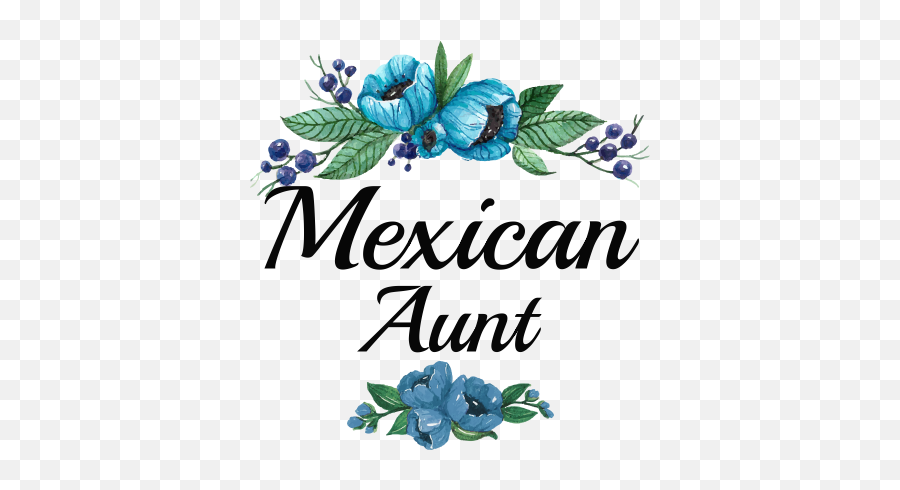 Blue Flowers Mexican Aunt - Love My Country Sri Lanka Png,Mexican Flowers Png