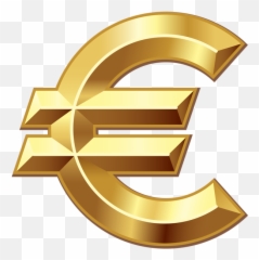 Gold Chain Dollar Sign - Euro Png HD Download Clipart