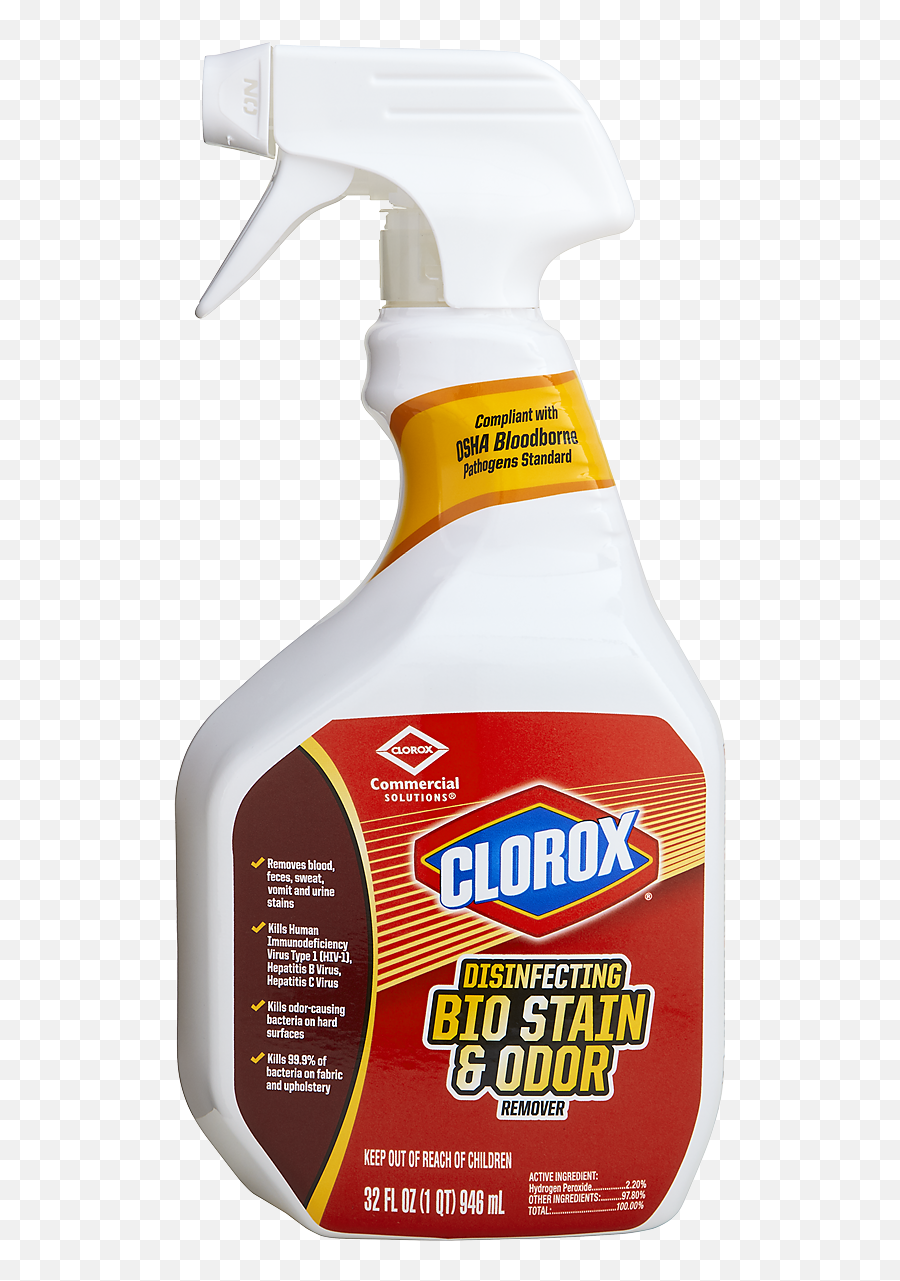 Clorox Disinfecting Bio Stain U0026 Odor Remover Cloroxpro - Plastic Png,Stain Png