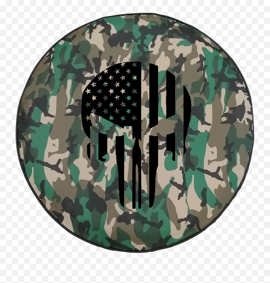 Woodland Classic Camo - American Flag Vertical Military Punisher Skull Offroad Jeep Rv Camper Spare Tire Cover A236 Burj Al Arab Png,American Flag Transparent Background